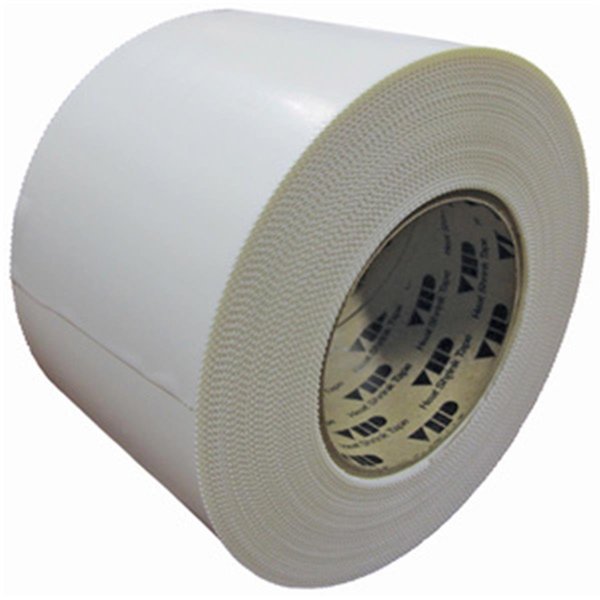 4 in. x 180 ft. Pinked Edge Heat Shrink Tape - White